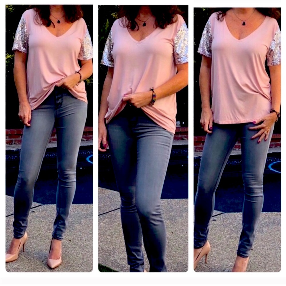 Sparkling Sleeve Tee